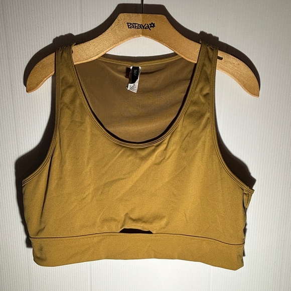 Mustard Yellow Sports Bra - Picture 1 of 6